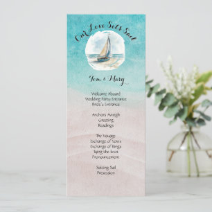 Set Sail Wedding Program