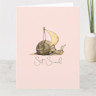 Set Snail Farewell Card