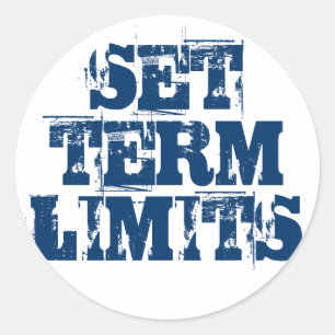 SET TERM LIMITS CLASSIC ROUND STICKER