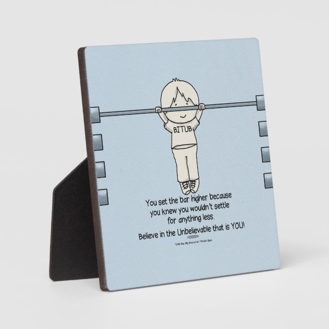 Set the Bar Higher Plaque (Front)