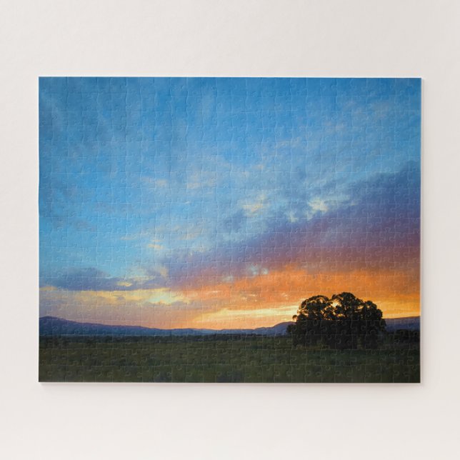 Set the Sky Ablaze at Sunset Jigsaw Puzzle (Horizontal)