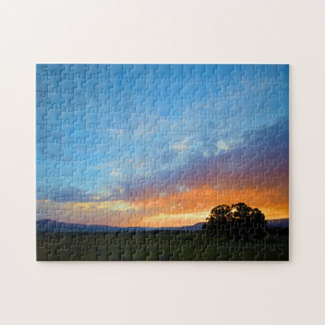 Set the Sky Ablaze at Sunset Jigsaw Puzzle (Horizontal)