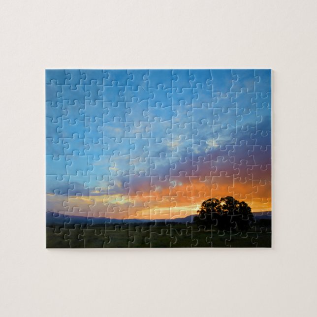 Set the Sky Ablaze at Sunset Jigsaw Puzzle (Horizontal)