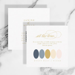 Set the Tone Dusty Blue Blush Colour Palette ID102 Enclosure Card