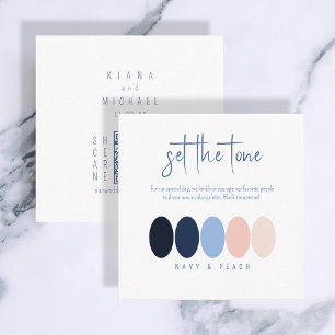 Set the Tone Navy Peach Color Palette ID1110 Enclosure Card