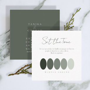 Set the Tone Winter Greens Colour Palette ID1049 Enclosure Card