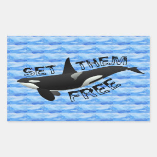"Set them free" orca Sticker
