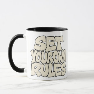  Set Your Own Rules — Independent Boss Mindset  Mug
