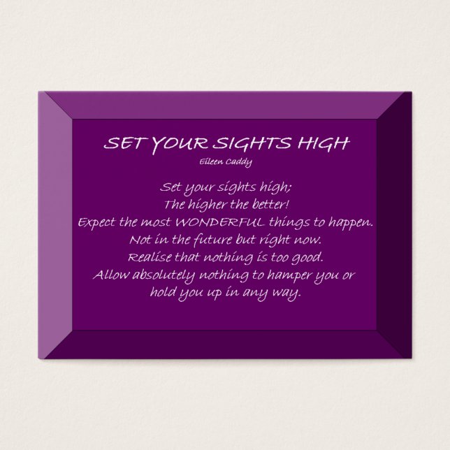 Set Your Sight High (Front)