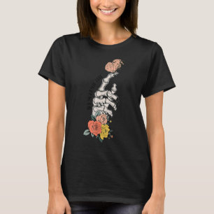 Set Yourself Free Boho Hippie hand skeleton butter T-Shirt