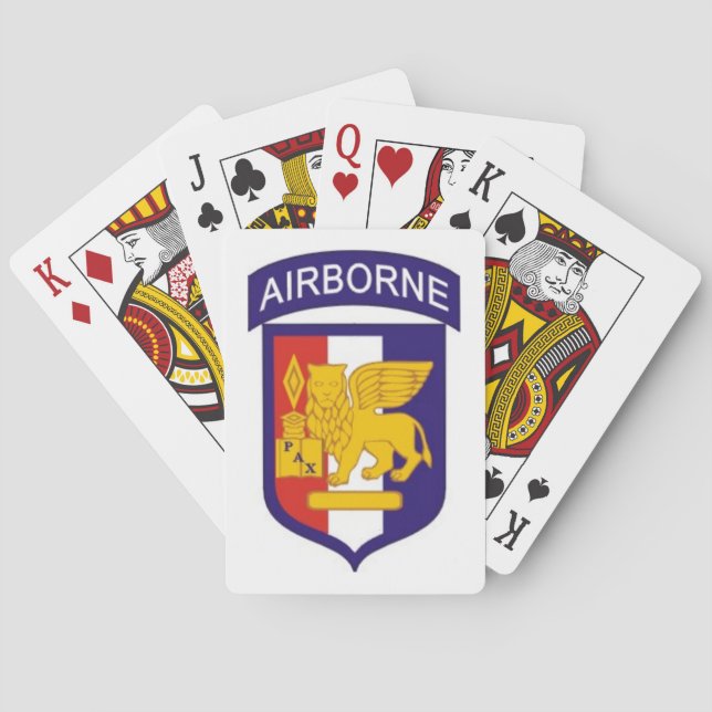 SETAF AIRBORNE PLAYING CARDS (Back)