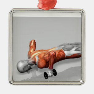 Setanta Push Up 4 Metal Ornament