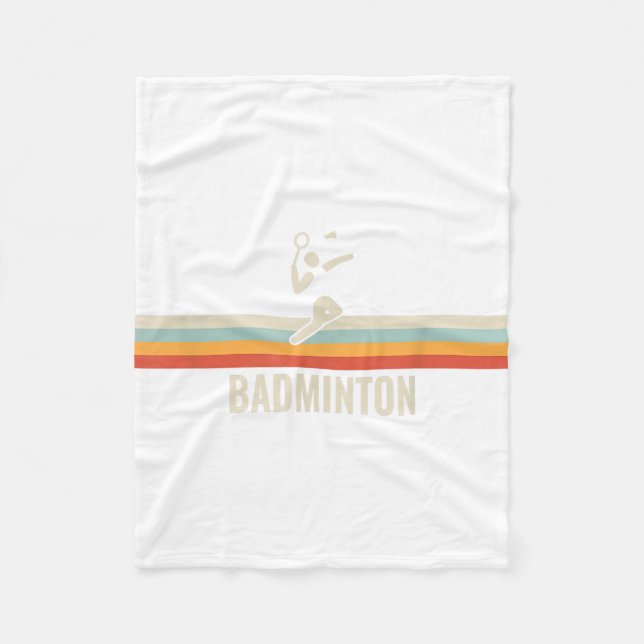 Setback Game Shuttle Sport Badminton Racket For Me Fleece Blanket (Front)