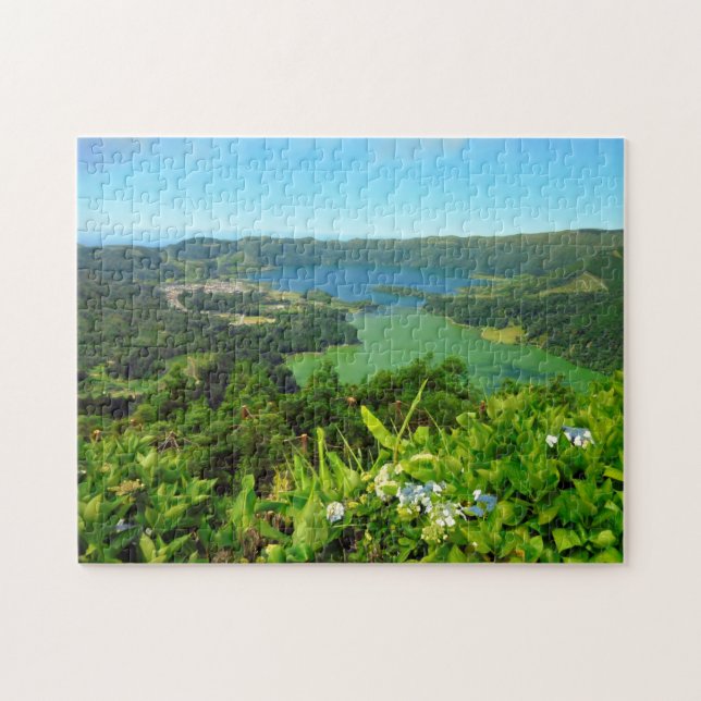 Sete Cidades Azore 11x14 Puzzle with Gift Box (Horizontal)