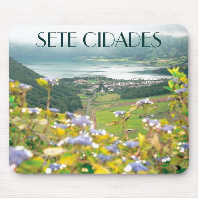 Sete Cidades crater Mouse Pad (Front)