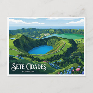 Sete Cidades Ponta Delgada Portugal Postcard