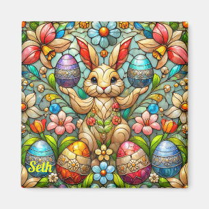 SETH ~ Easter Bunny and Eggs ~  Magnet