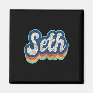 Seth First Name Boy Vintage Style 70s 80s Personal Magnet