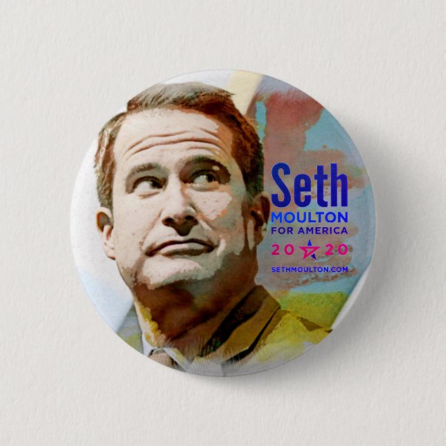 Seth Moulton for America 2020 2 Inch Round Button (Front)
