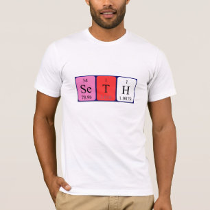 Seth periodic table name shirt