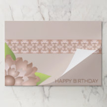 Sets de table de papier Brown en cuivre moderne