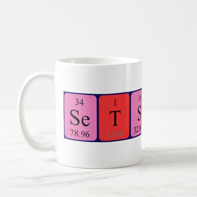 Setsuko periodic table name mug (Left)