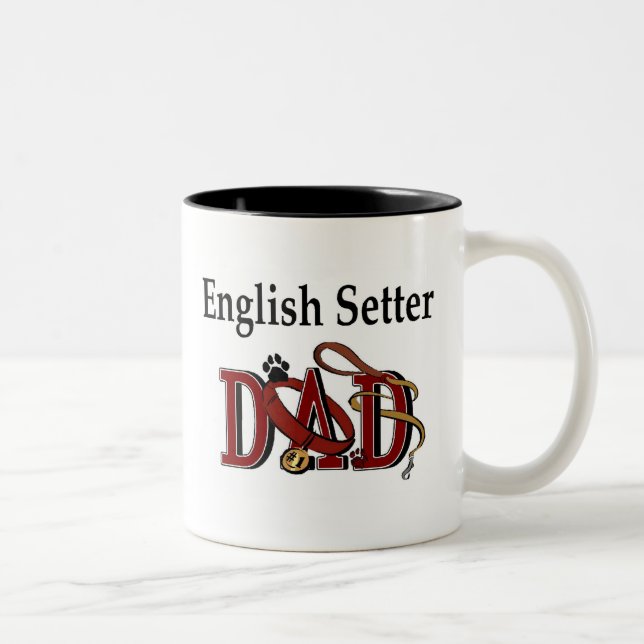 Setter anglais Papa Mug (Droit)