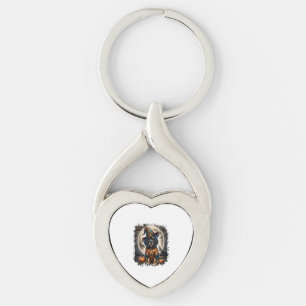 Setter Dog Halloween Square Keychain