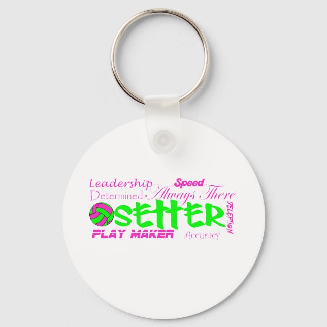 Setter Traits Keychain (Front)