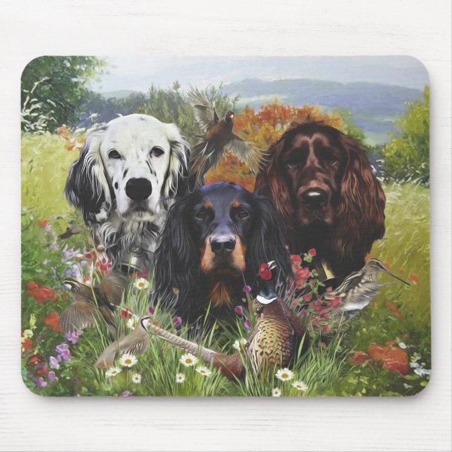 Setters Family  Mouse Pad (Front)