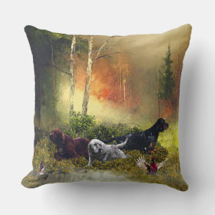 Setters Family Throw Pillow