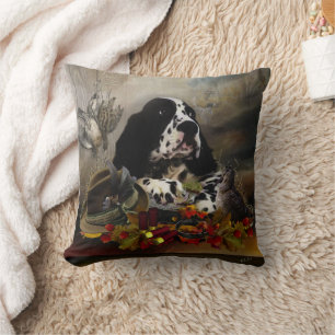 Setters family throw pillow