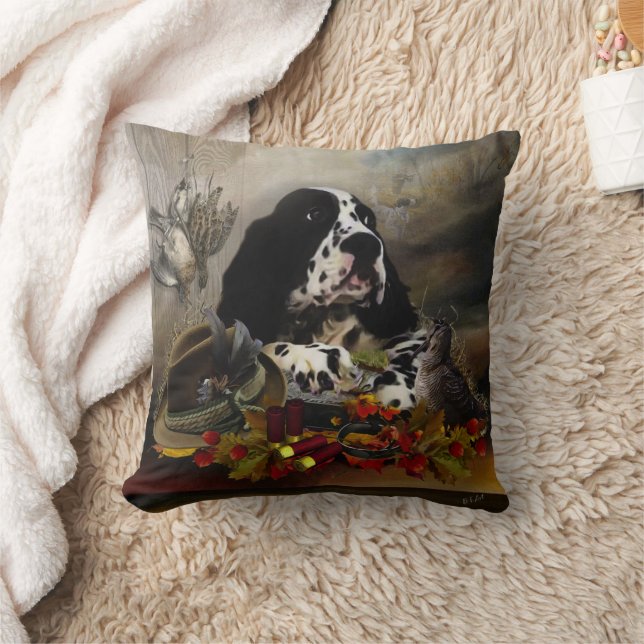 Setters family    throw pillow (Blanket)