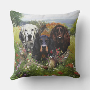 Setters Family Throw Pillow