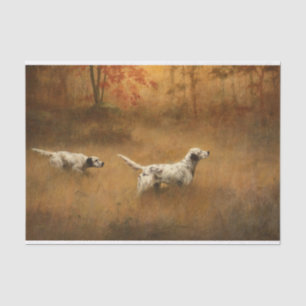 Setters in a Field by Percival Leonard Rosseau Tissue Paper