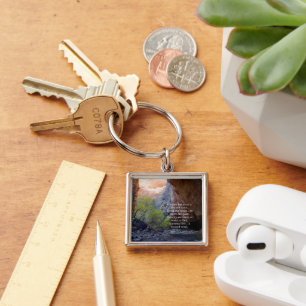Setting Goals Inspirational Keychain