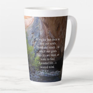 Setting Goals Inspirational Latte Mug