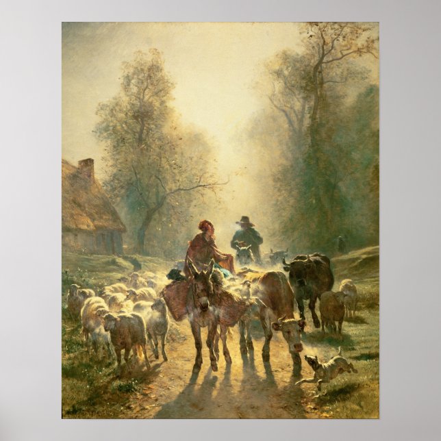 Setting off For Market Poster (Front)