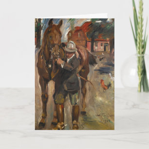 Setting Out for a Ride Lovis Corinth Card