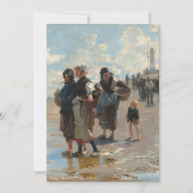 Setting Out to Fish by John Singer Sargent Invitation (Front)