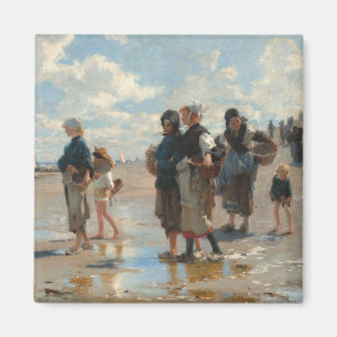 Setting Out to Fish by John Singer Sargent Magnet