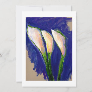 "Setting Sail" Lily Flower Painting Invitation