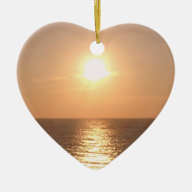 Setting Sun Ceramic Ornament (Front)