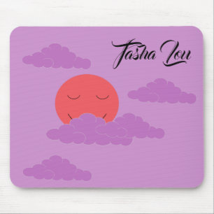Setting Sun with Purple Clouds:  Lavender Mouse Pad