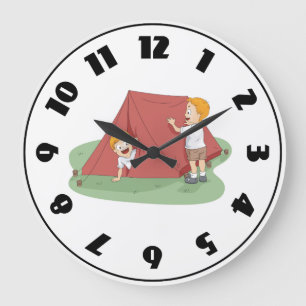 Setting Up A Tent Clock