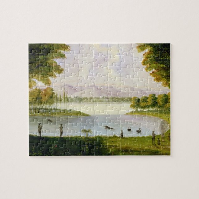 Setting up Camp of the Naval Survey Expedition, at Jigsaw Puzzle (Horizontal)