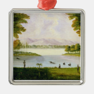 Setting up Camp of the Naval Survey Expedition, at Metal Ornament