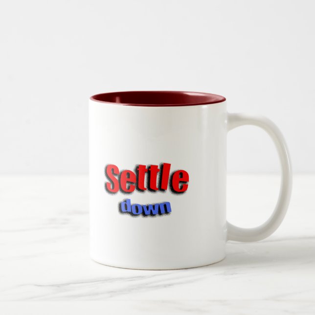 Settle Down Two-Tone Coffee Mug (Right)