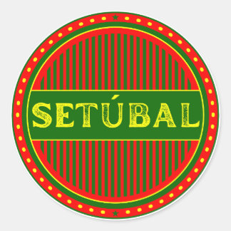 Setúbal City Pride Emblem – Portuguese Identity Classic Round Sticker