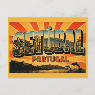 Setúbal Portugal Castle Postcard